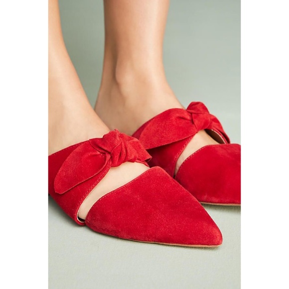 💃Anthro Jeffrey Campbell Charlin mule slides in burgundy red - Picture 3 of 9